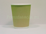 Стакан бумажный двухслойный для кофе КРАФТ д=80 мм, 250 мл, 32 шт/упак,800 шт/кор